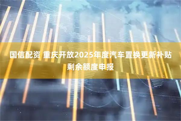 国信配资 重庆开放2025年度汽车置换更新补贴剩余额度申报