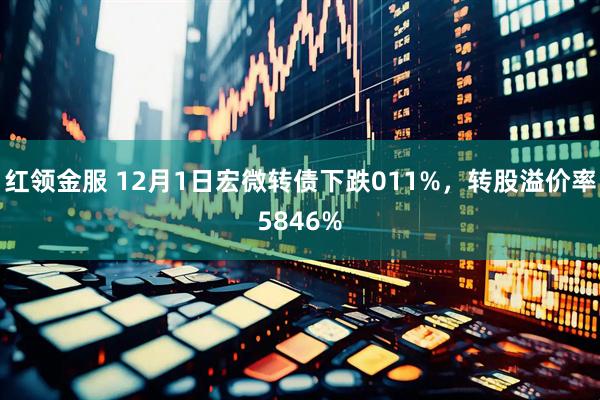 红领金服 12月1日宏微转债下跌011%，转股溢价率5846%