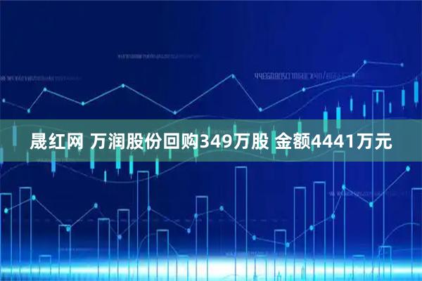晟红网 万润股份回购349万股 金额4441万元
