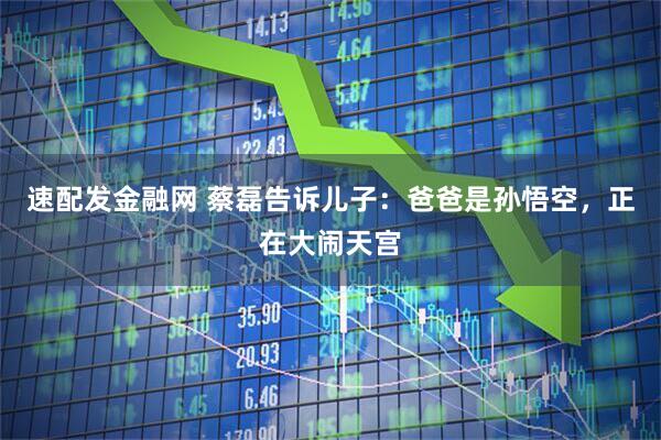 速配发金融网 蔡磊告诉儿子：爸爸是孙悟空，正在大闹天宫